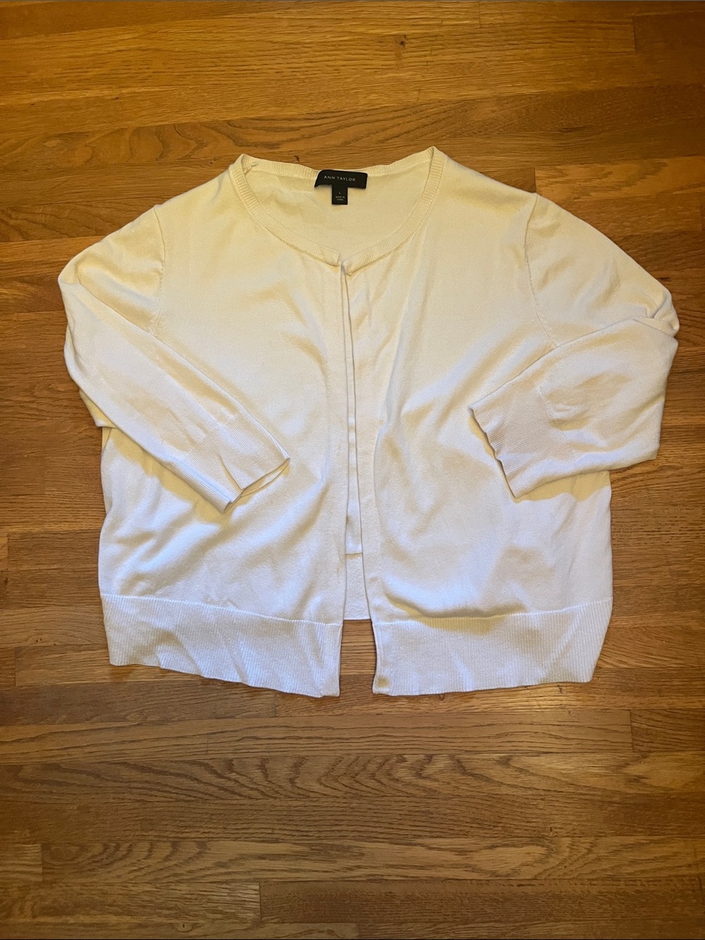 Ann Taylor Silk Blend Crop Sweater